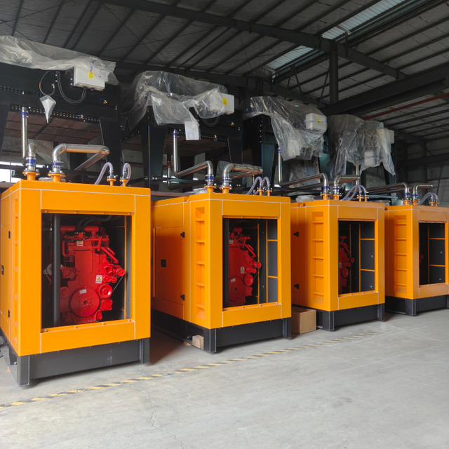 400KW/500KVA Silent Natural Gas Generator Set with Horizontal Radiator