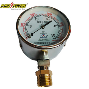 0-50kpa Stainless Steel Shock-Proof Pressure Gauge for Generator
